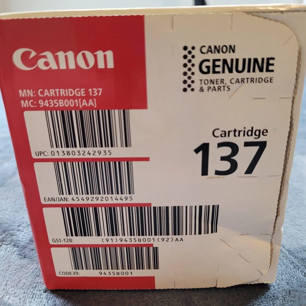 Canon 137 Genuine Toner Cartridge Black 9435B001 imageCLASS MF210 MF230 LBP151